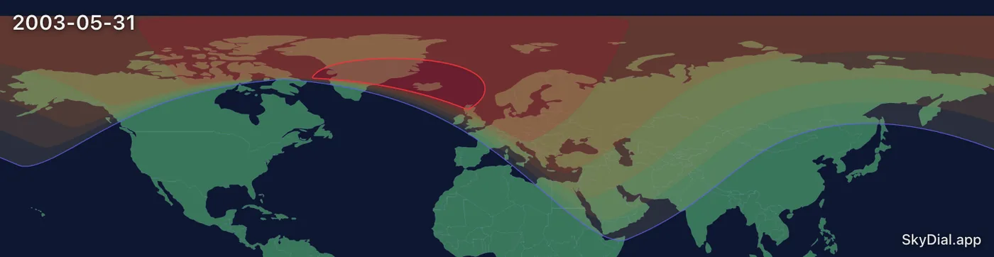 Interactive map of the 2003-05-31 solar eclipse