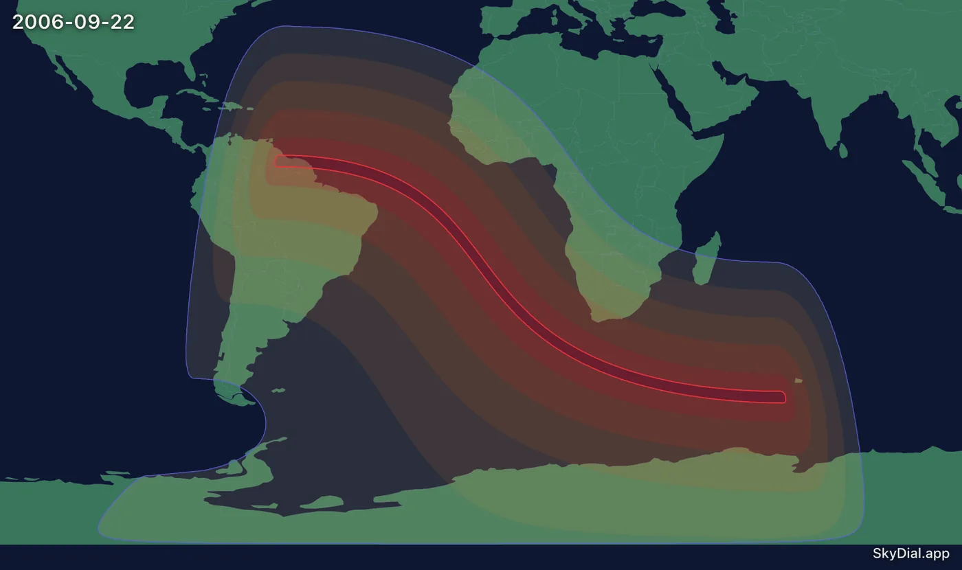 Interactive map of the 2006-09-22 solar eclipse