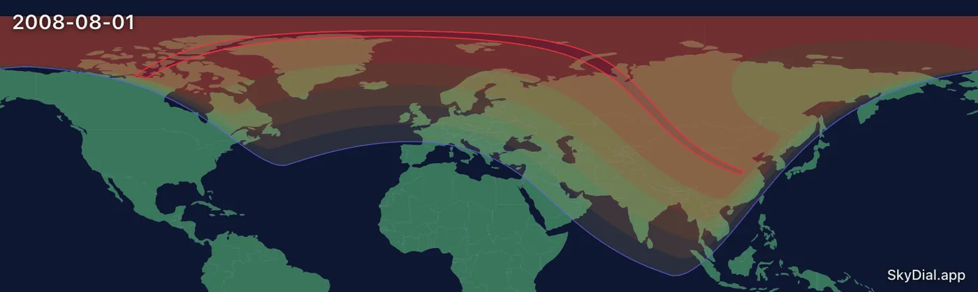 Interactive map of the 2008-08-01 solar eclipse