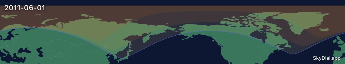 Interactive map of the 2011-06-01 solar eclipse