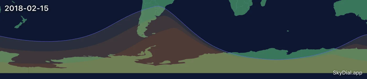 Interactive map of the 2018-02-15 solar eclipse