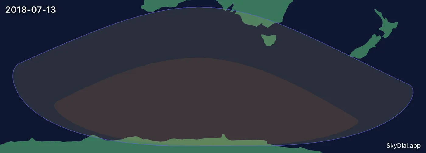 Interactive map of the 2018-07-13 solar eclipse