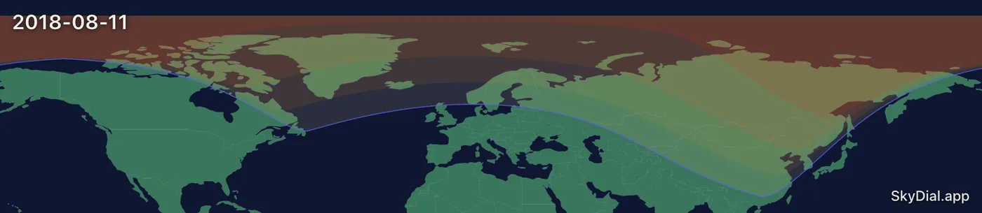 Interactive map of the 2018-08-11 solar eclipse