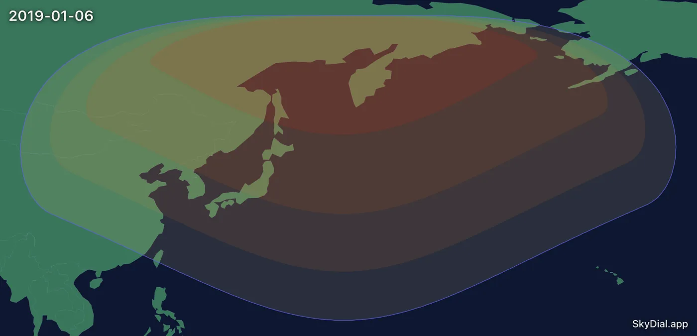 Interactive map of the 2019-01-06 solar eclipse