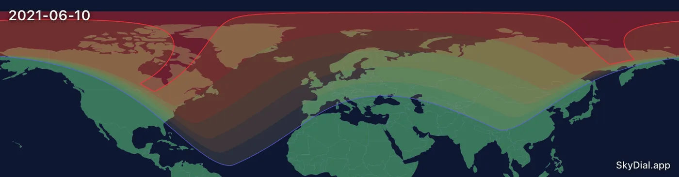 Interactive map of the 2021-06-10 solar eclipse
