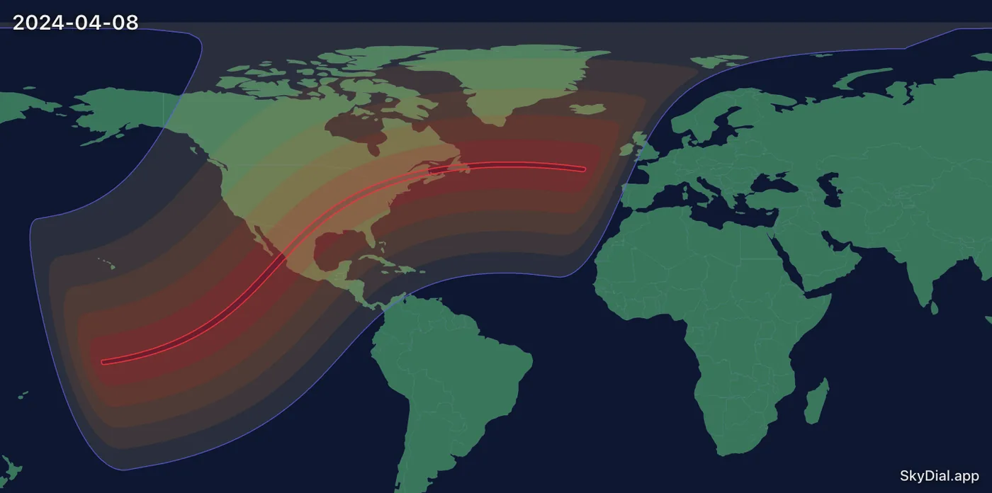Interactive map of the 2024-04-08 solar eclipse