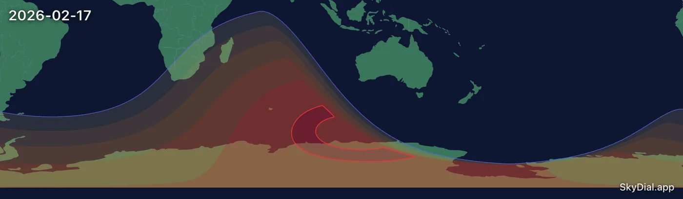 Interactive map of the 2026-02-17 solar eclipse