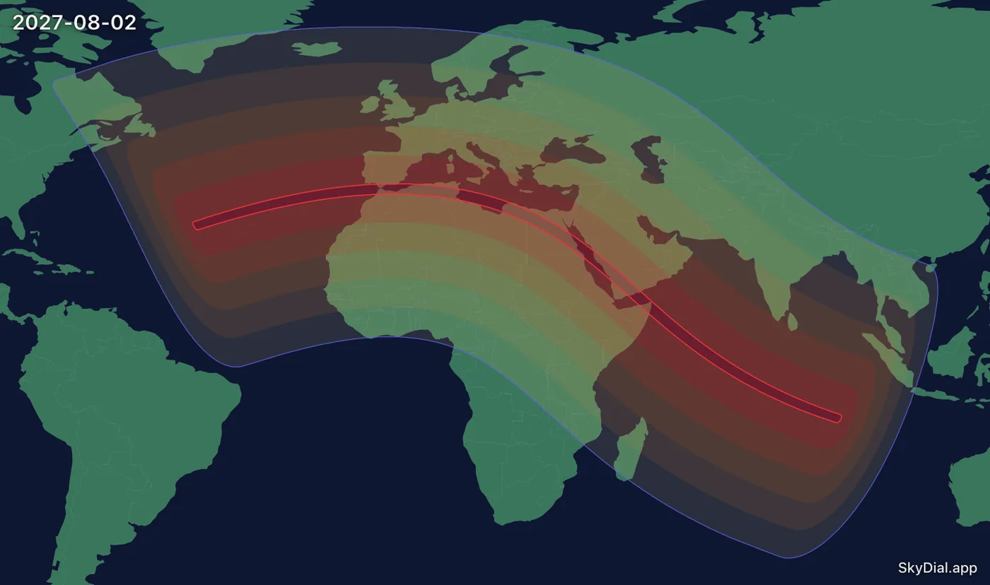 Interactive map of the 2027-08-02 solar eclipse