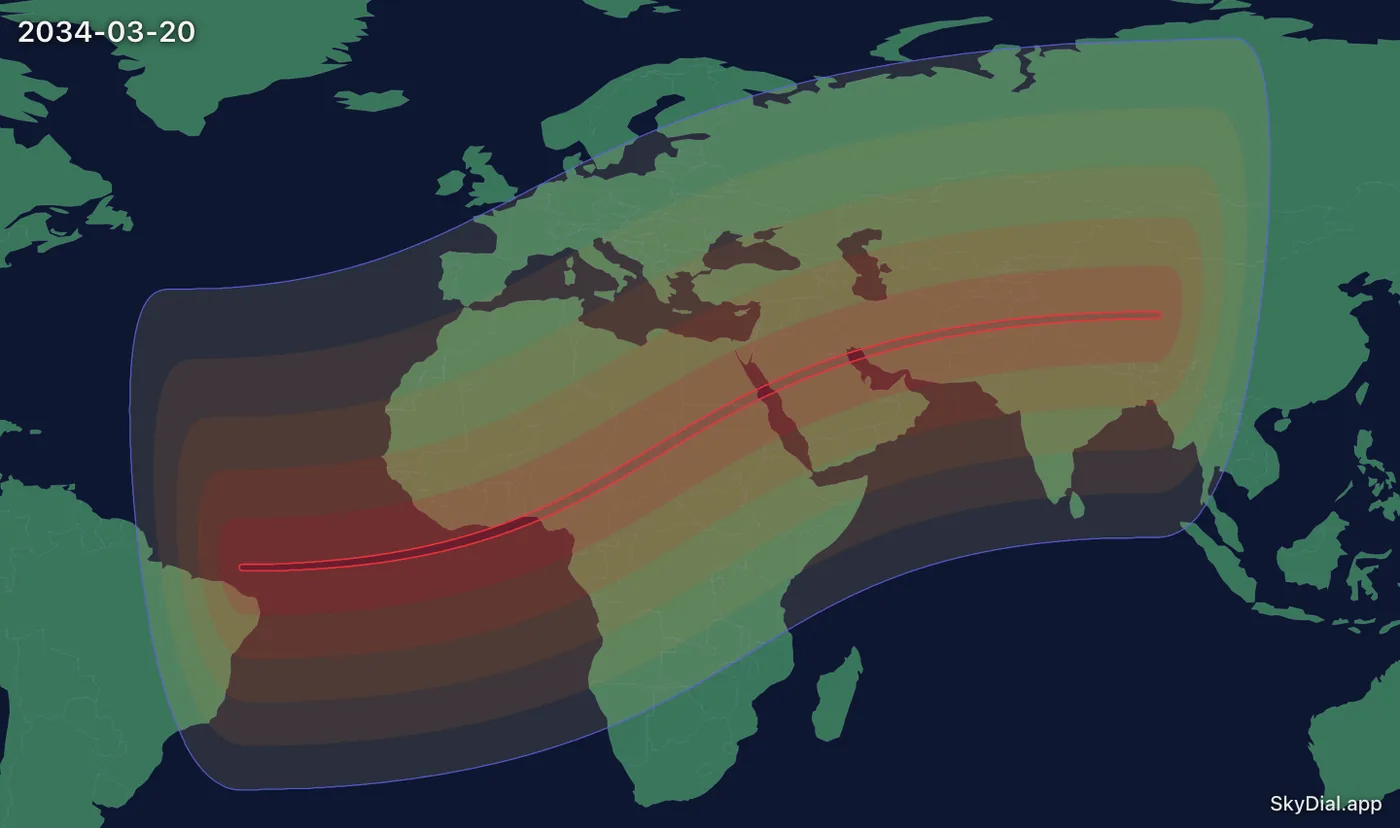 Interactive map of the 2034-03-20 solar eclipse