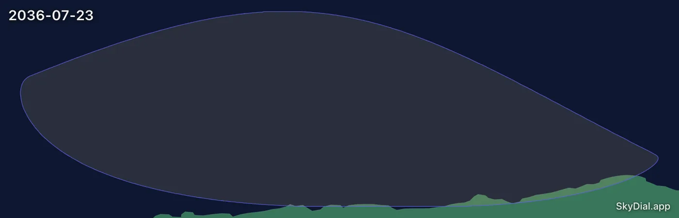Interactive map of the 2036-07-23 solar eclipse