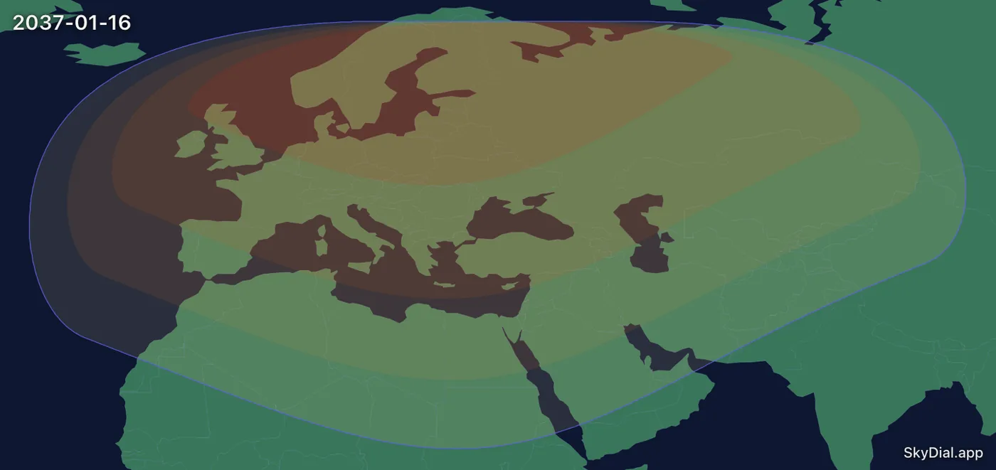 Interactive map of the 2037-01-16 solar eclipse
