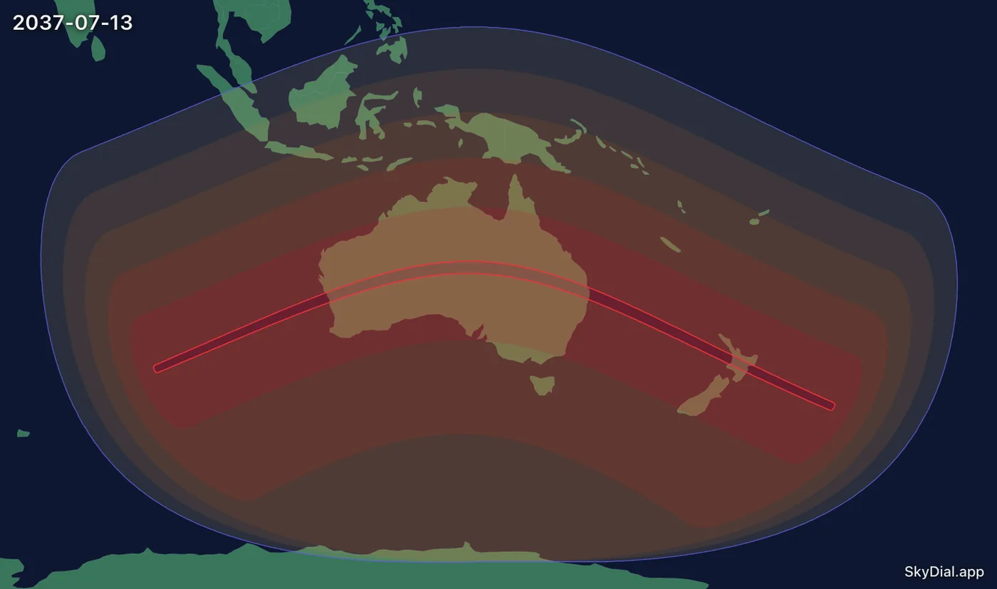 Interactive map of the 2037-07-13 solar eclipse