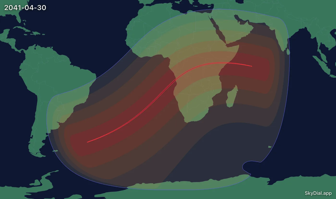 Interactive map of the 2041-04-30 solar eclipse