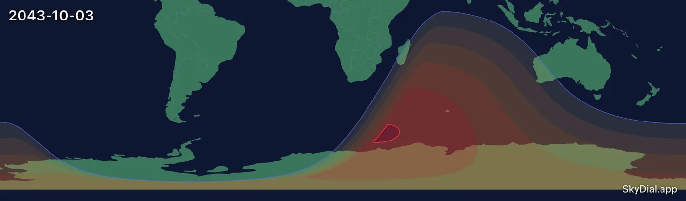 Interactive map of the 2043-10-03 solar eclipse
