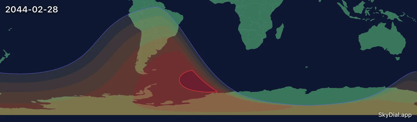 Interactive map of the 2044-02-28 solar eclipse