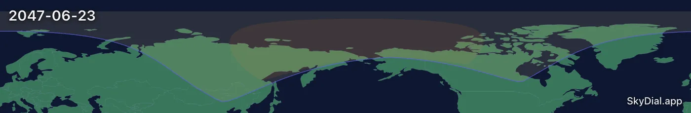 Interactive map of the 2047-06-23 solar eclipse