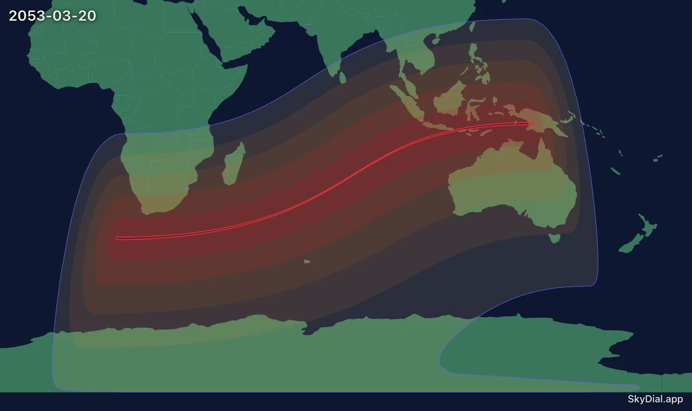 Interactive map of the 2053-03-20 solar eclipse