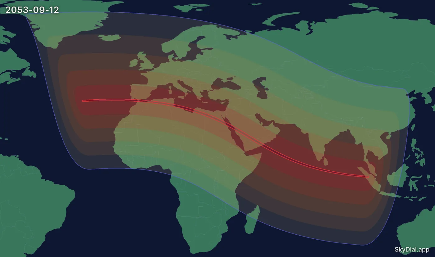 Interactive map of the 2053-09-12 solar eclipse
