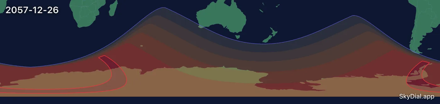 Interactive map of the 2057-12-26 solar eclipse
