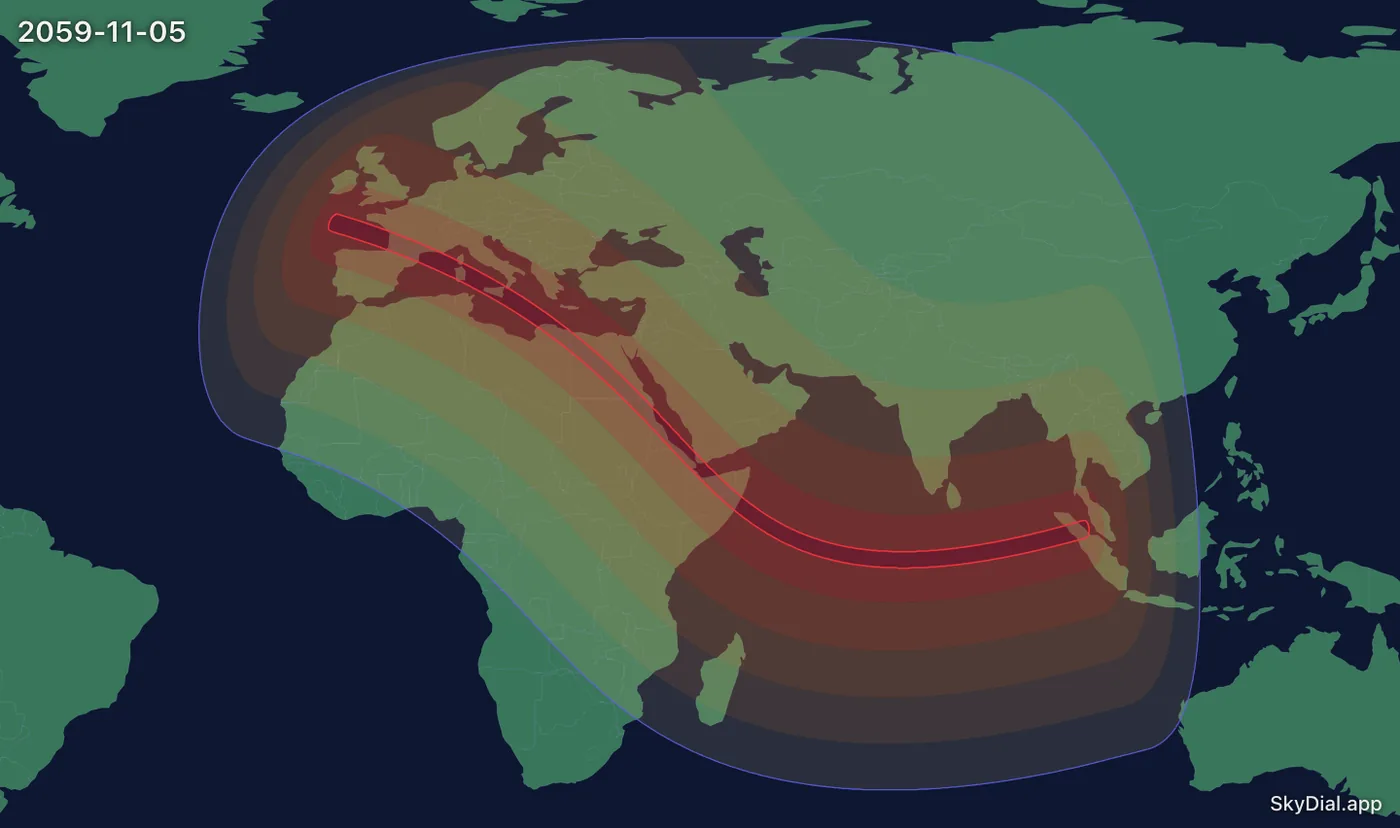 Interactive map of the 2059-11-05 solar eclipse