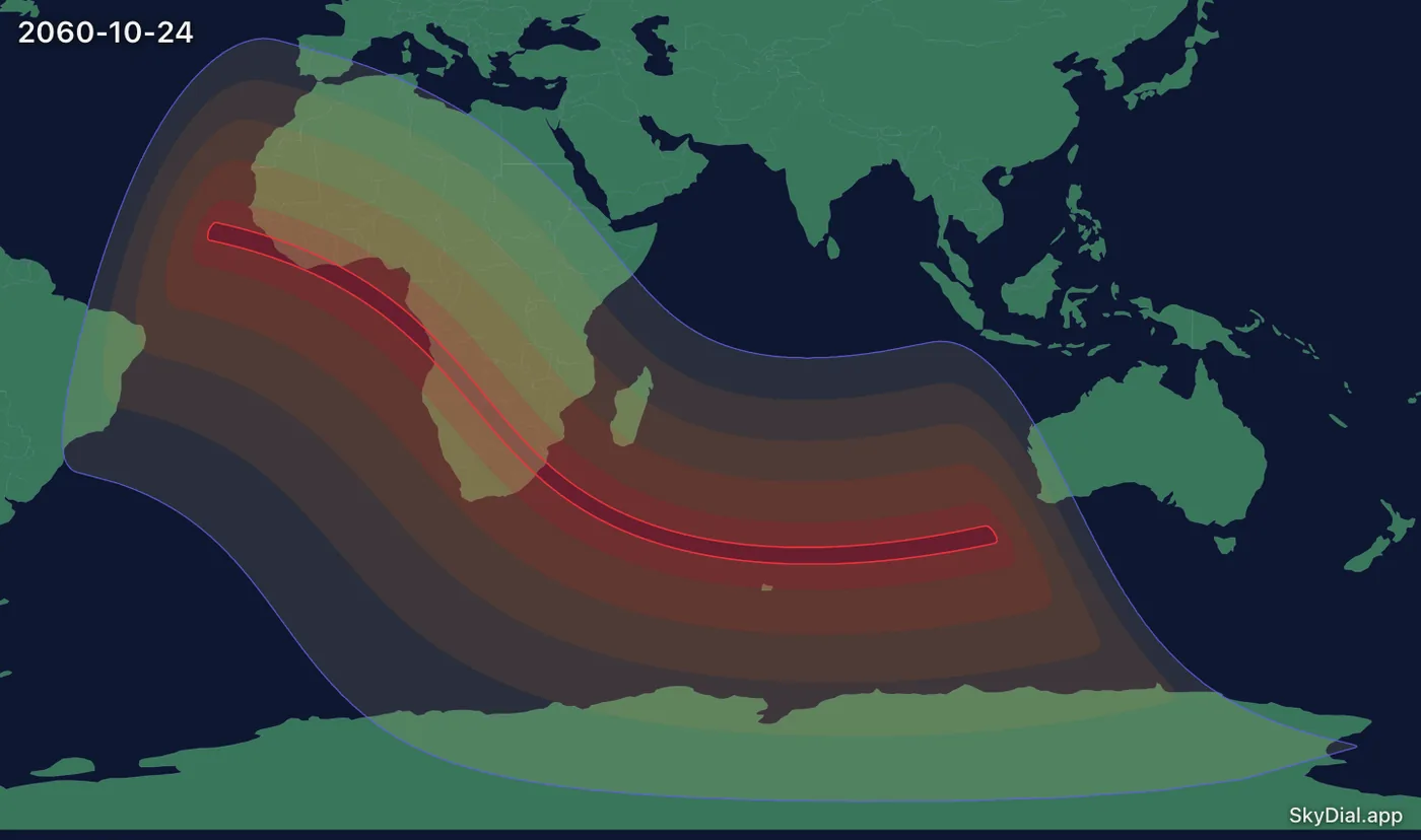 Interactive map of the 2060-10-24 solar eclipse