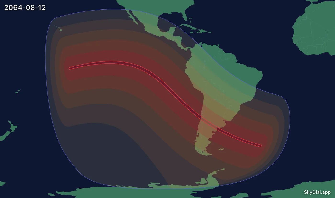 Interactive map of the 2064-08-12 solar eclipse