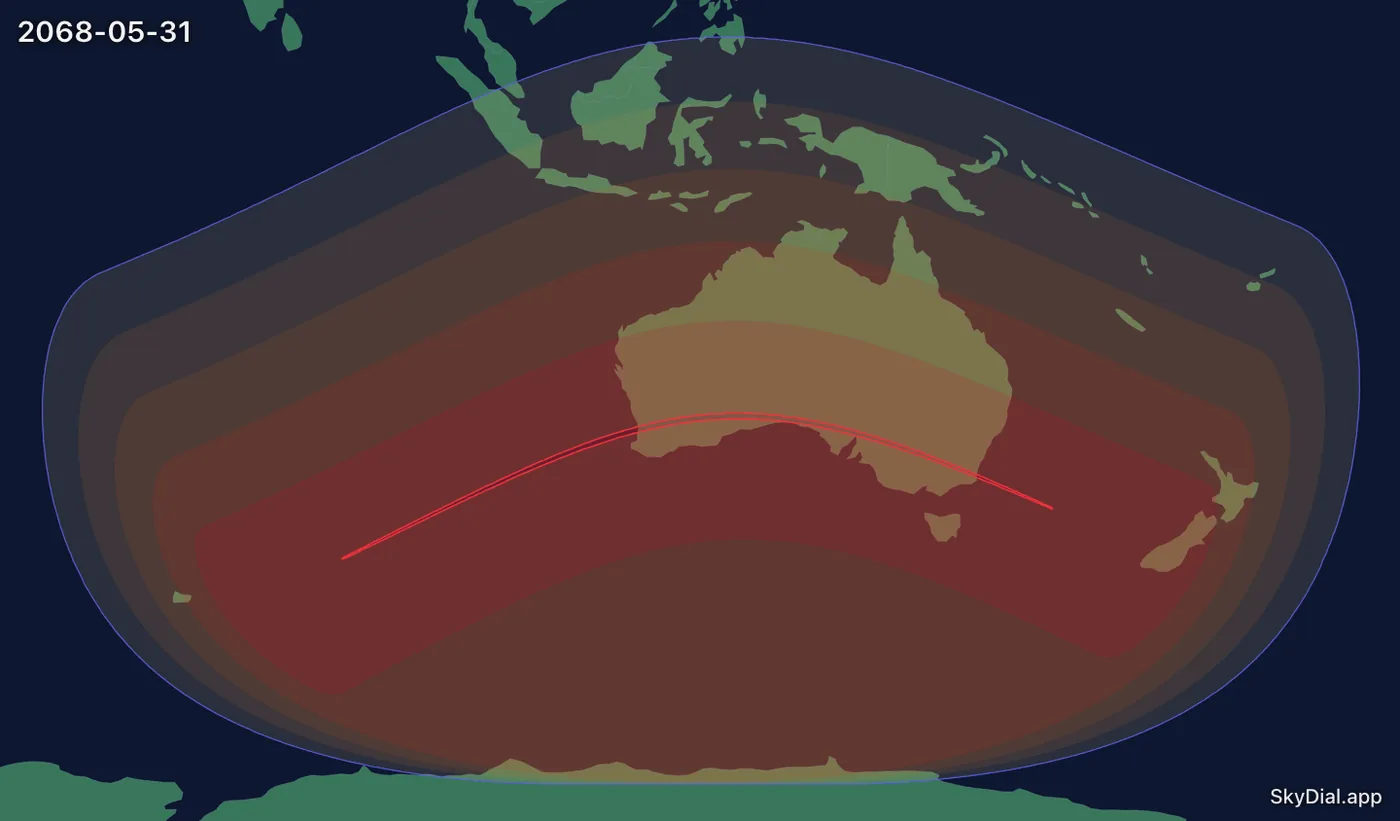 Interactive map of the 2068-05-31 solar eclipse