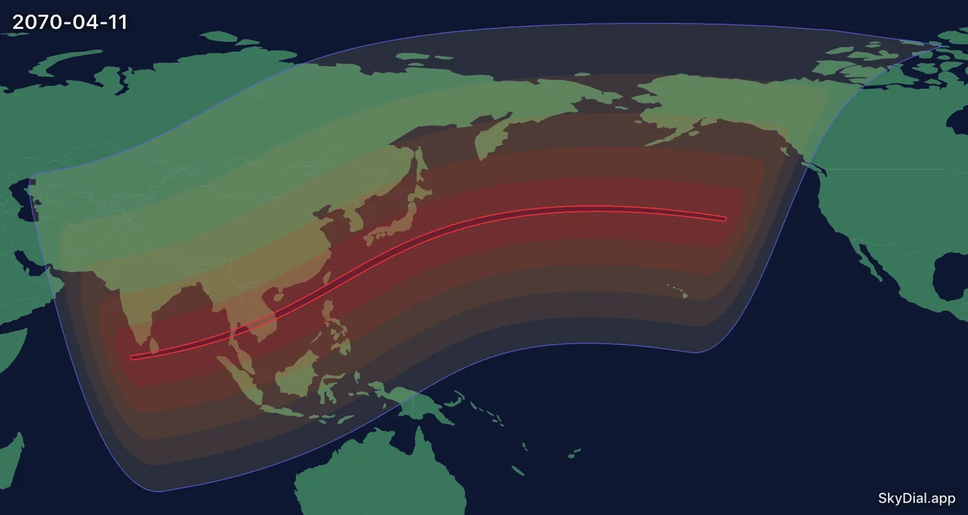 Interactive map of the 2070-04-11 solar eclipse