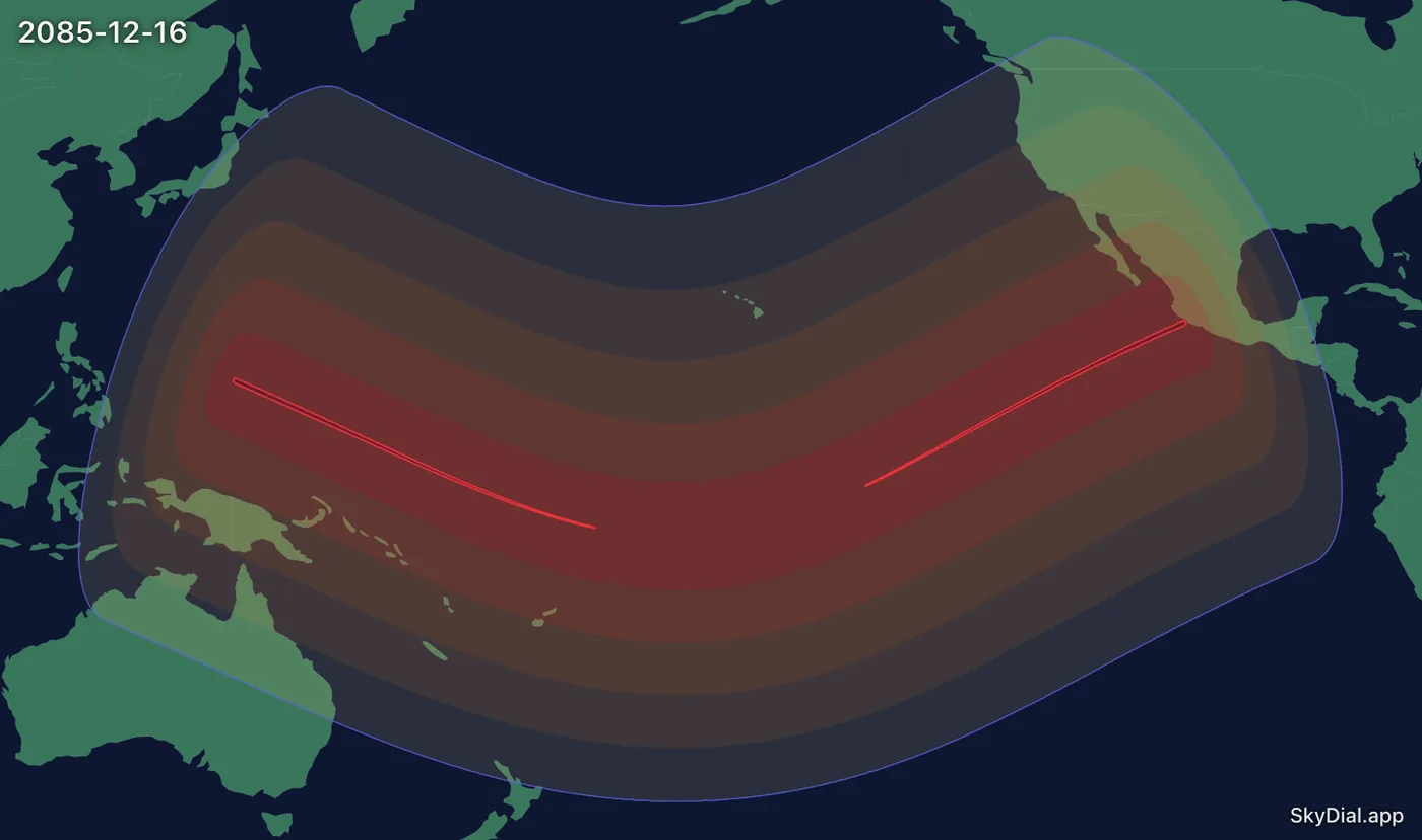 Interactive map of the 2085-12-16 solar eclipse