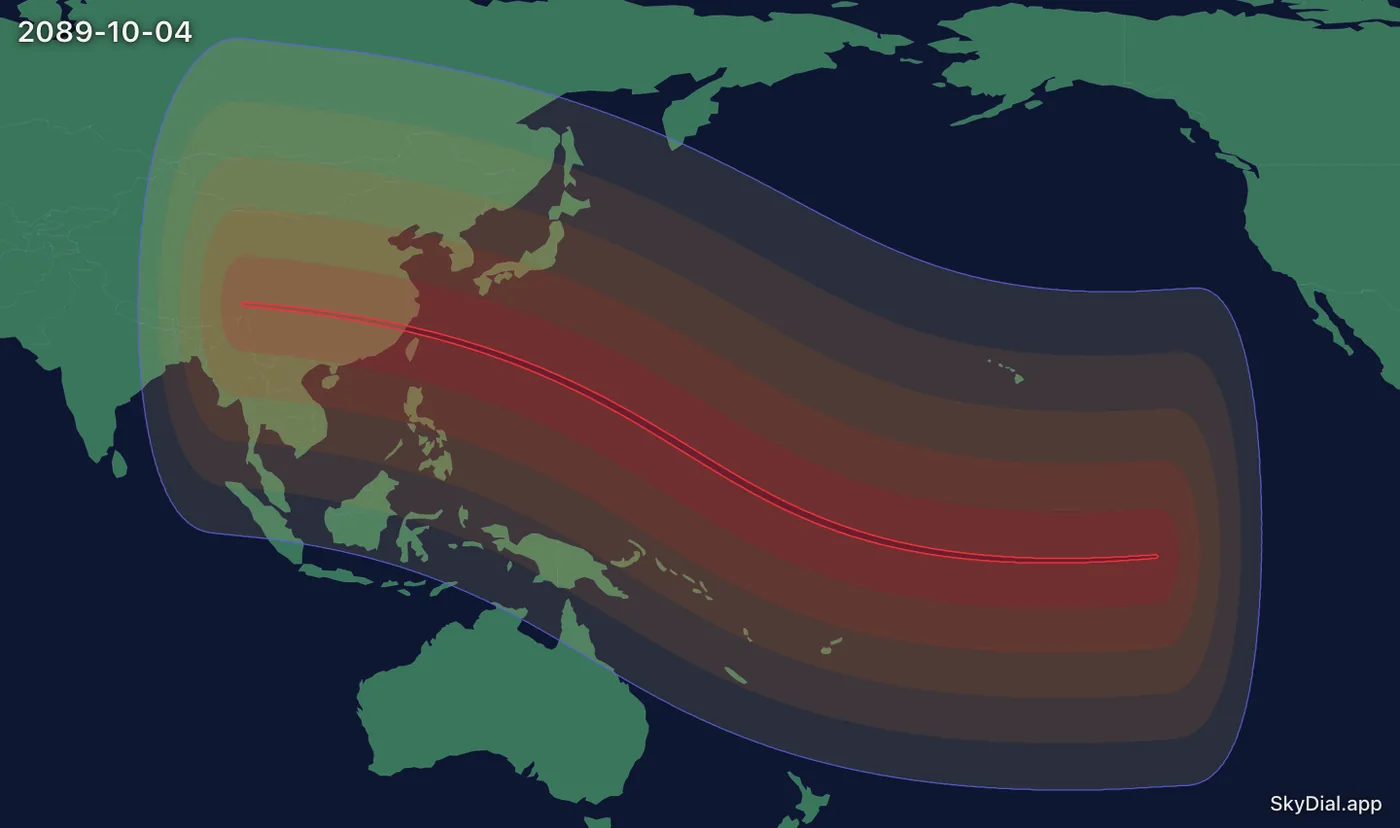 Interactive map of the 2089-10-04 solar eclipse