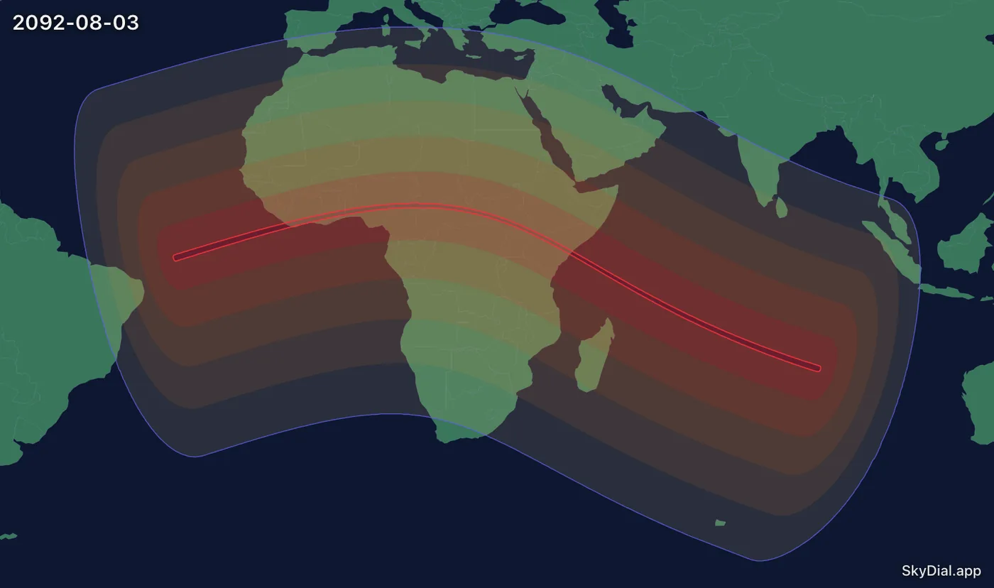 Interactive map of the 2092-08-03 solar eclipse