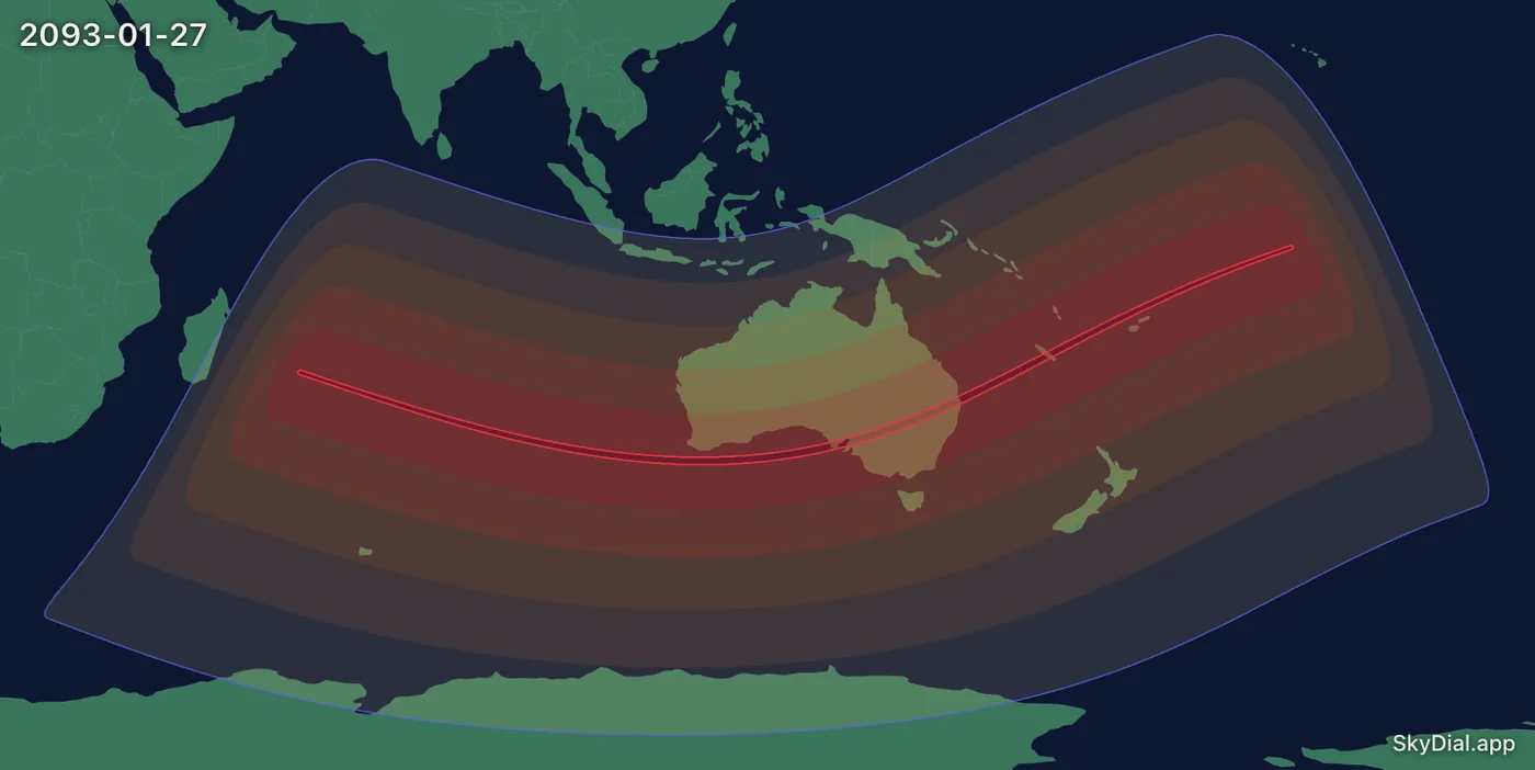 Interactive map of the 2093-01-27 solar eclipse
