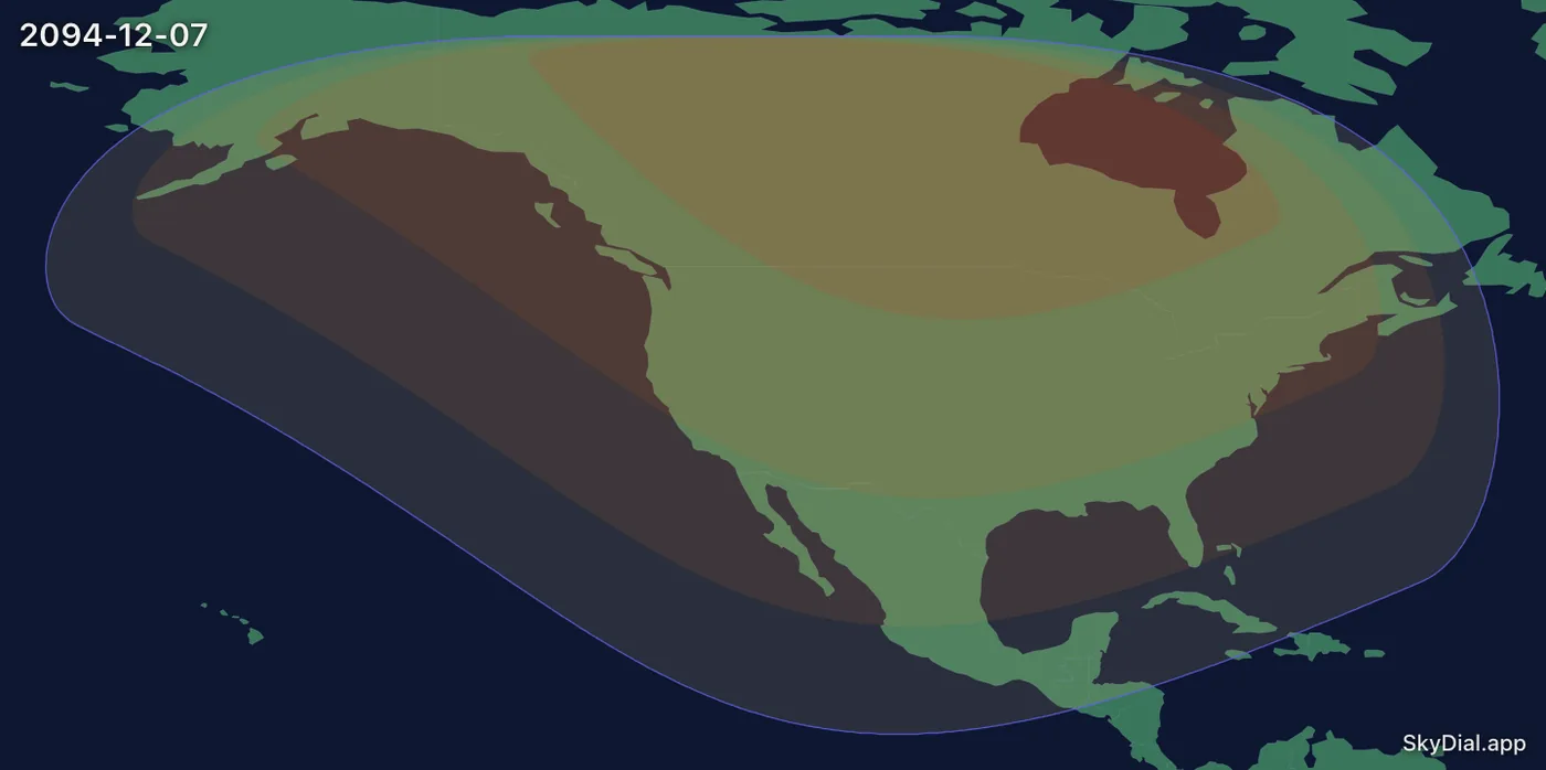 Interactive map of the 2094-12-07 solar eclipse