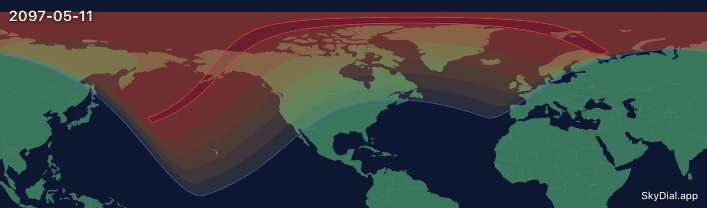 Interactive map of the 2097-05-11 solar eclipse