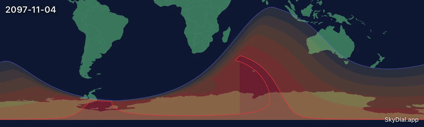 Interactive map of the 2097-11-04 solar eclipse